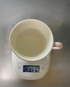 注湯:沸騰直後の熱湯を注ぐ